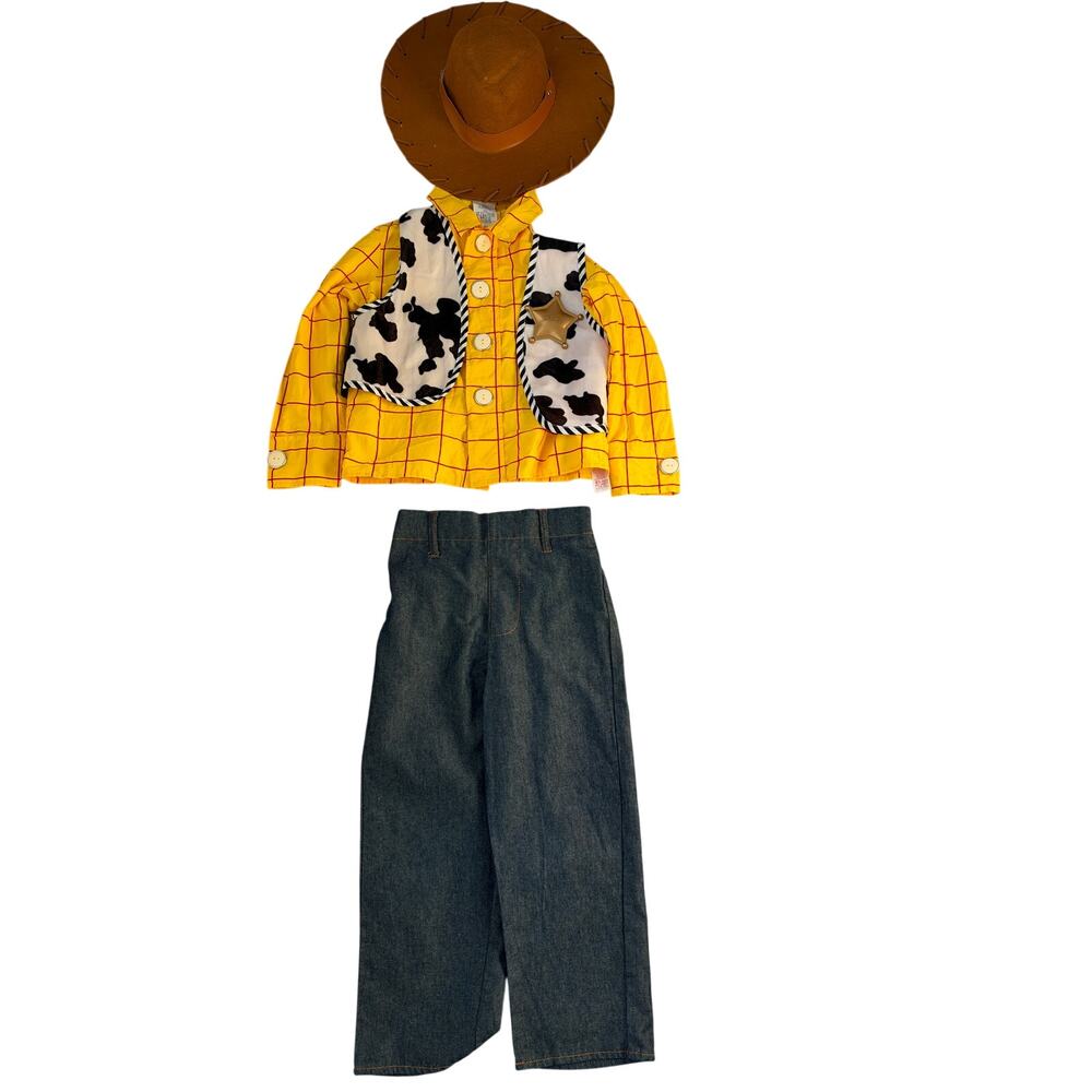 Disney Toy Story Woody Halloween Costume Size 5/6 With Hat
